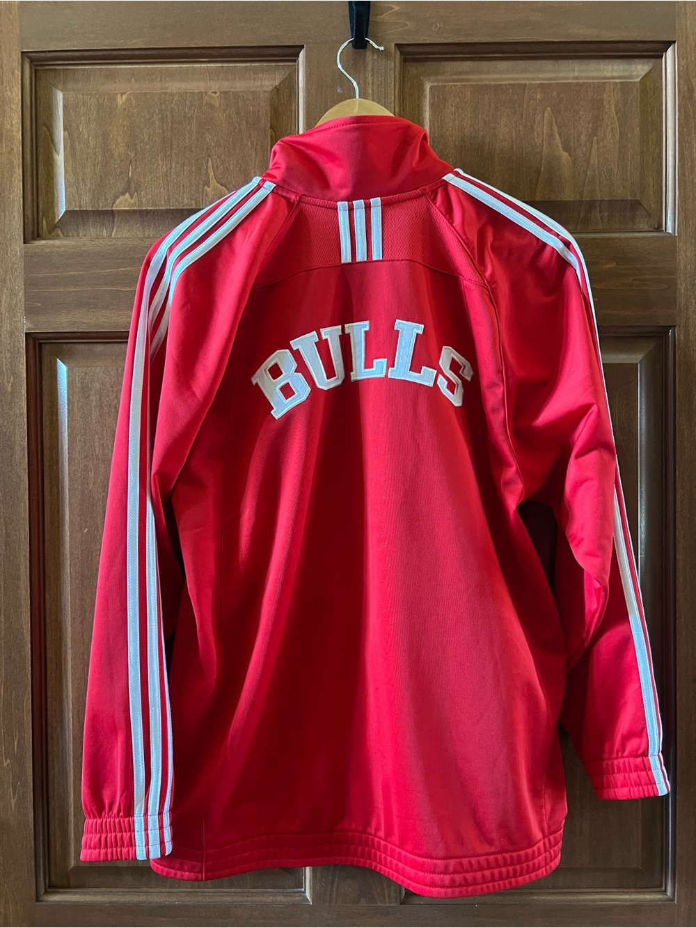 Adidas Chicago Bulls Zip-Up Track Jacket Red Size L (14-16 Kids)